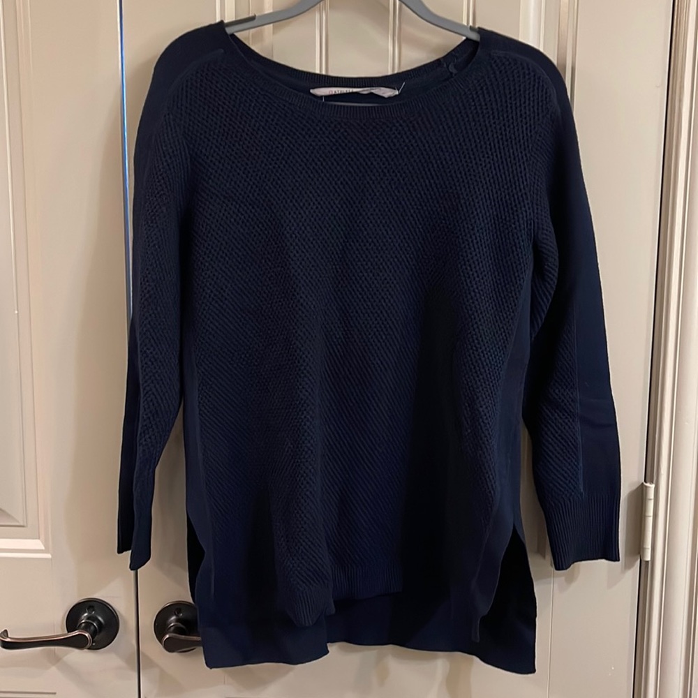 Athleta women’s sweater, navy, medium
